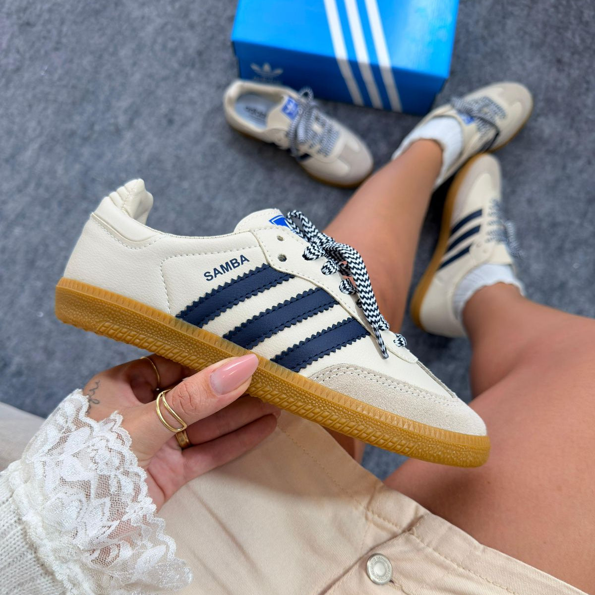 Tênis Adidas Samba Parcial Couro