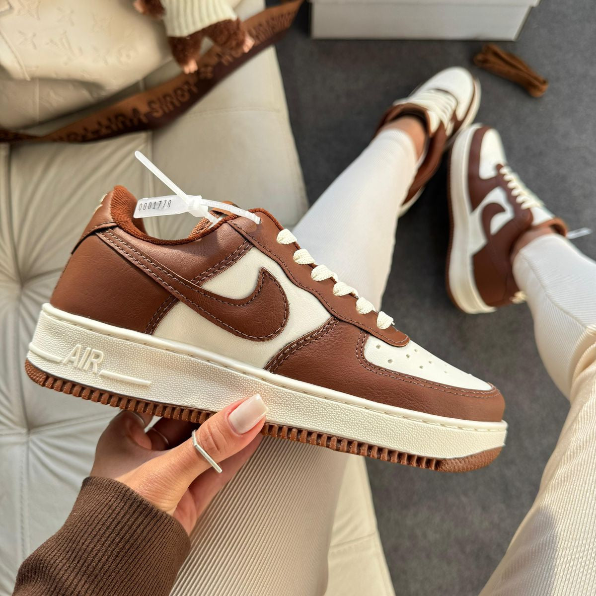 Tênis Nike Air Force F1 Chocolate Whisk