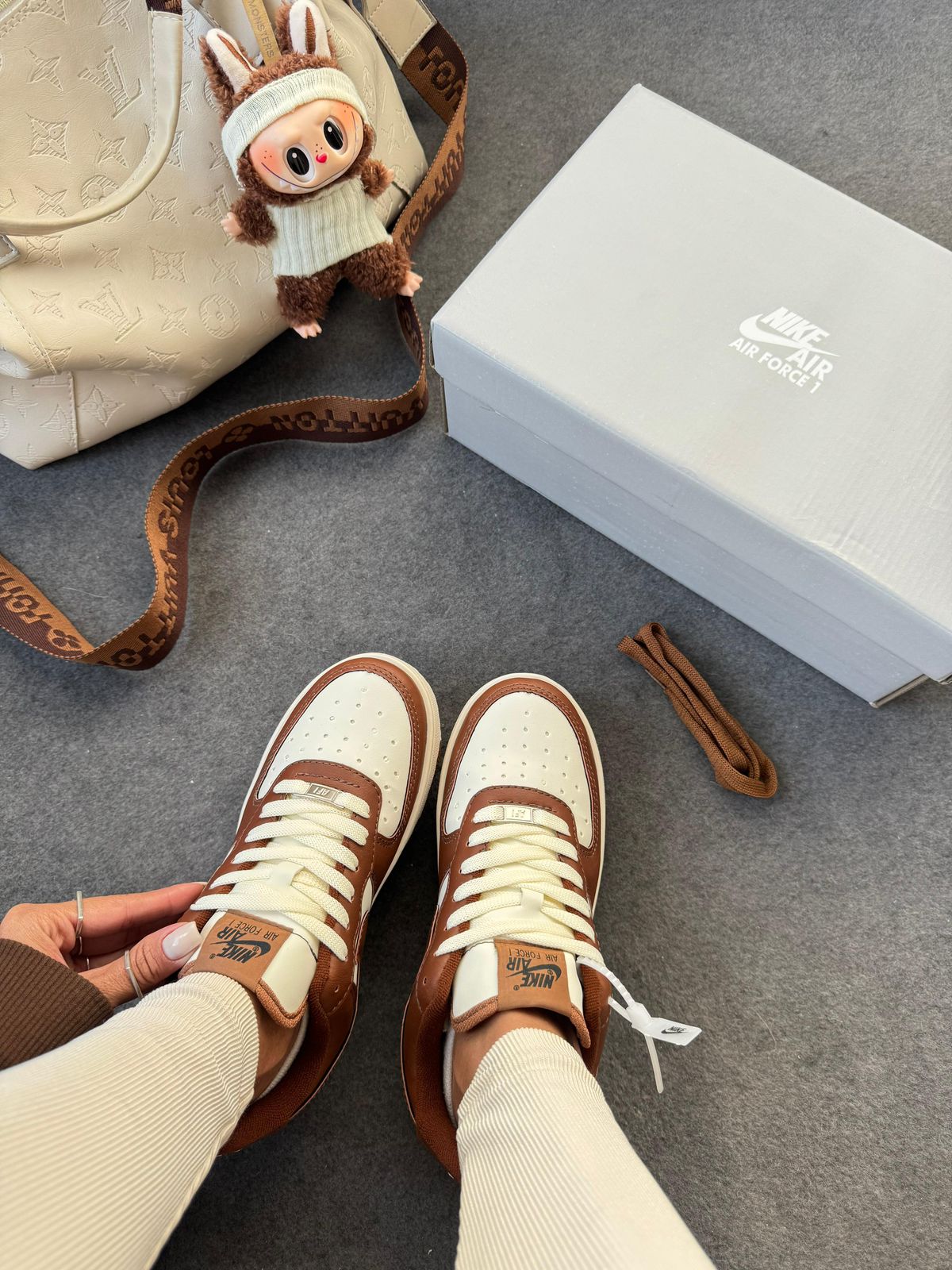 Tênis Nike Air Force F1 Chocolate Whisk