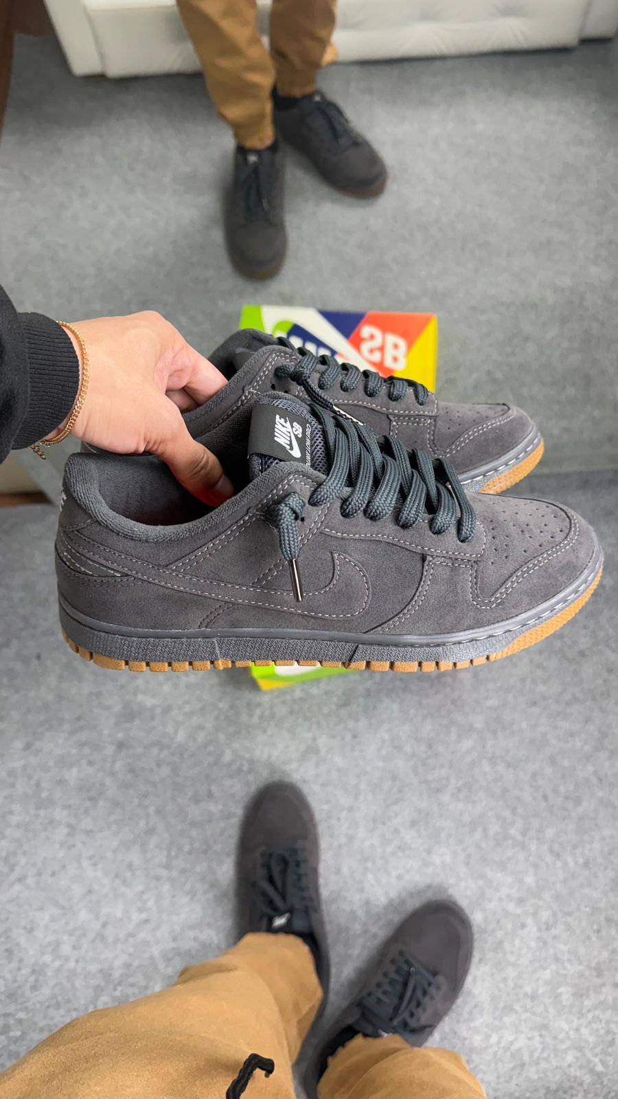 Tênis Nike Dunk Grafite / Látex