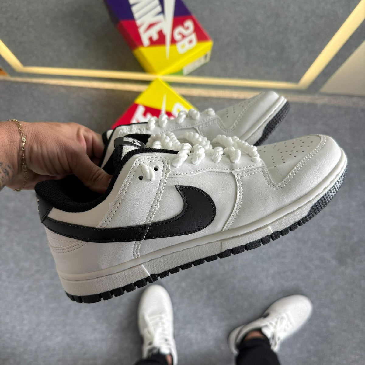 Tênis Nike Dunk Branco/Preto
