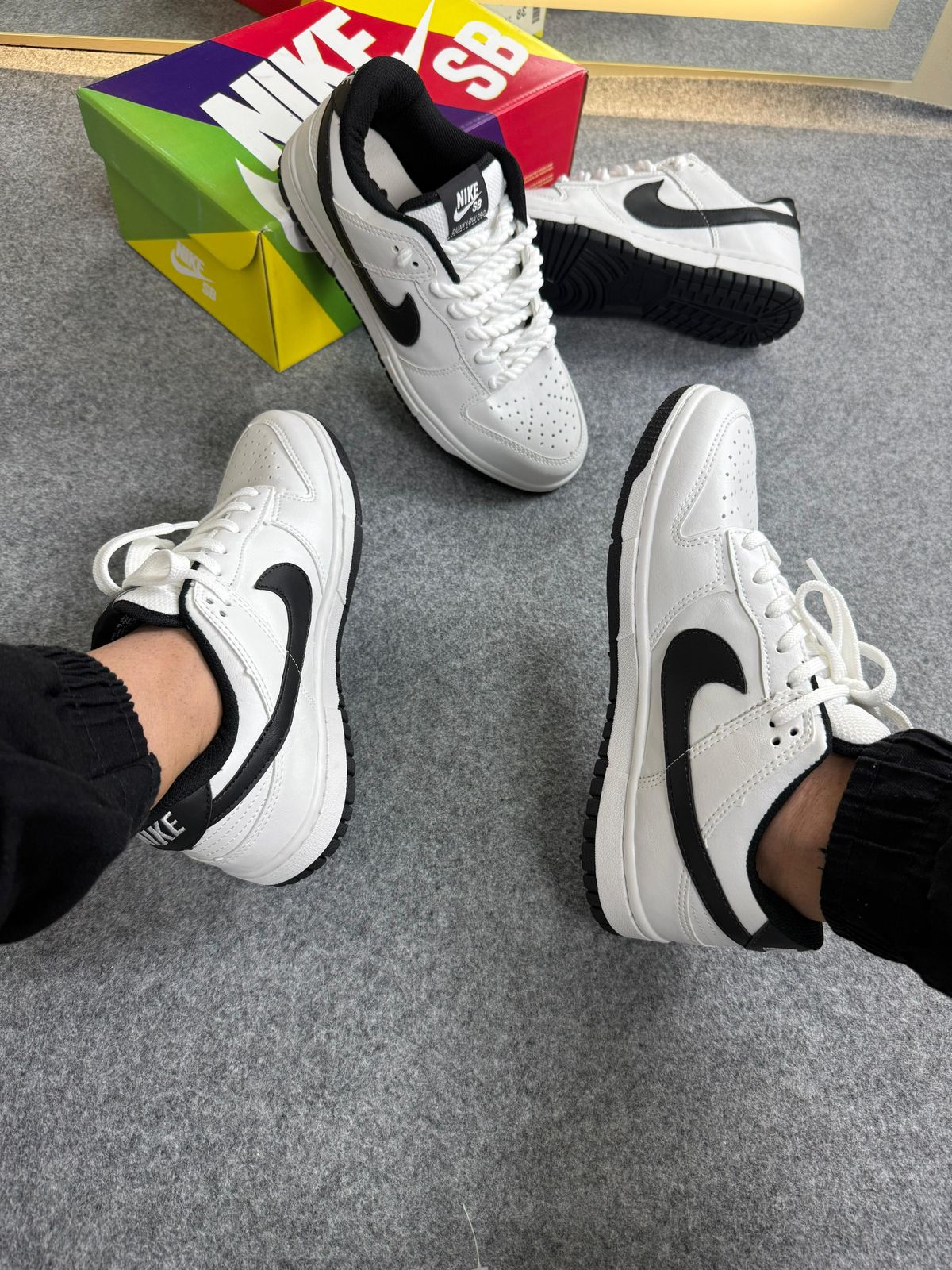 Tênis Nike Dunk Branco/Preto