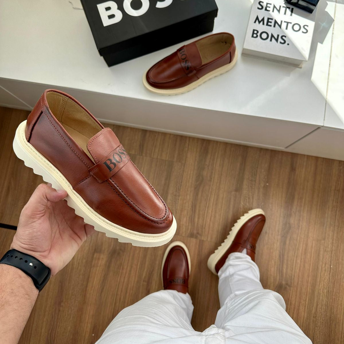Tênis Hugo Boss – Couro Legítimo