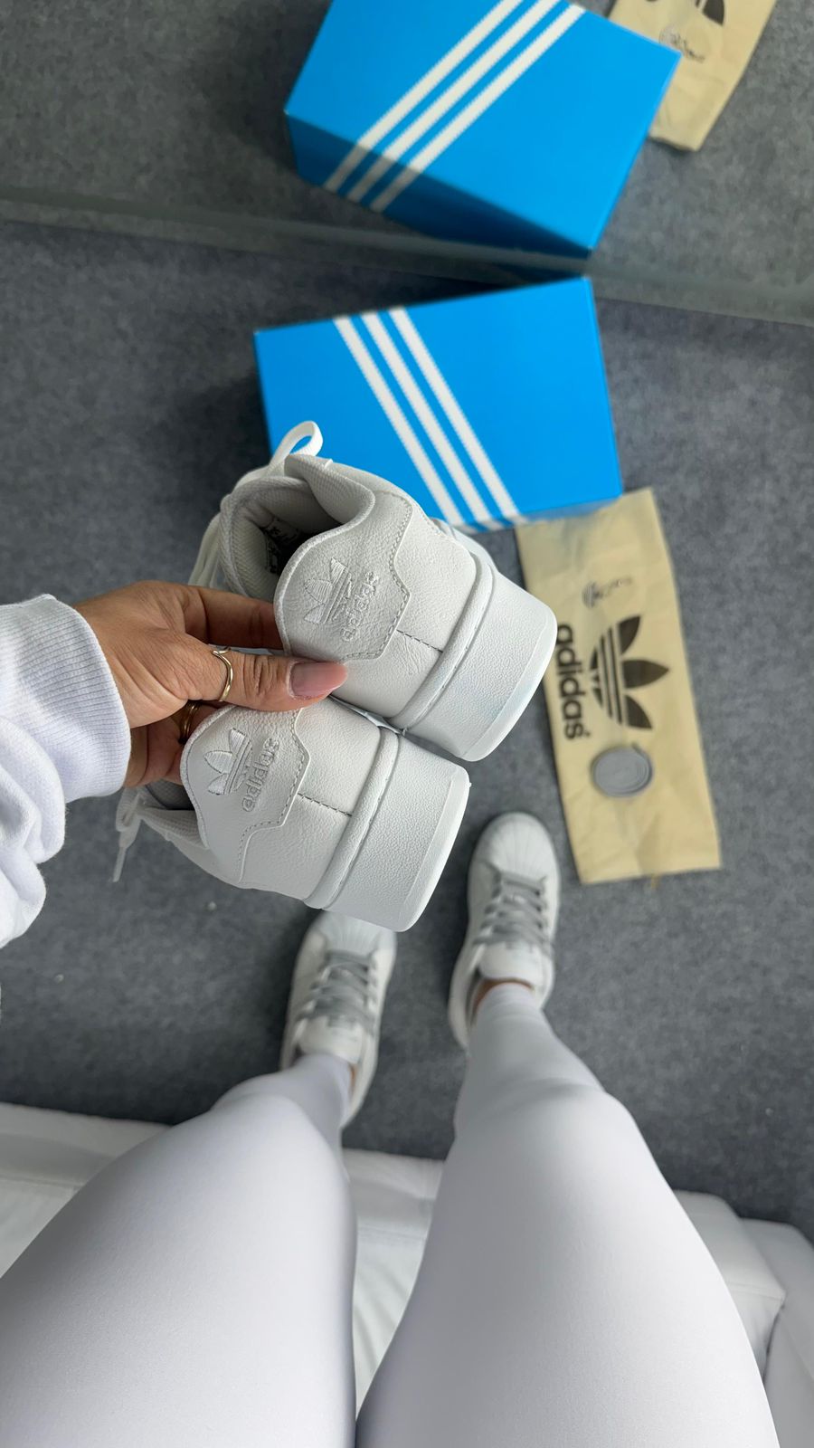 Tênis Adidas Super Star Plataforma – Branco