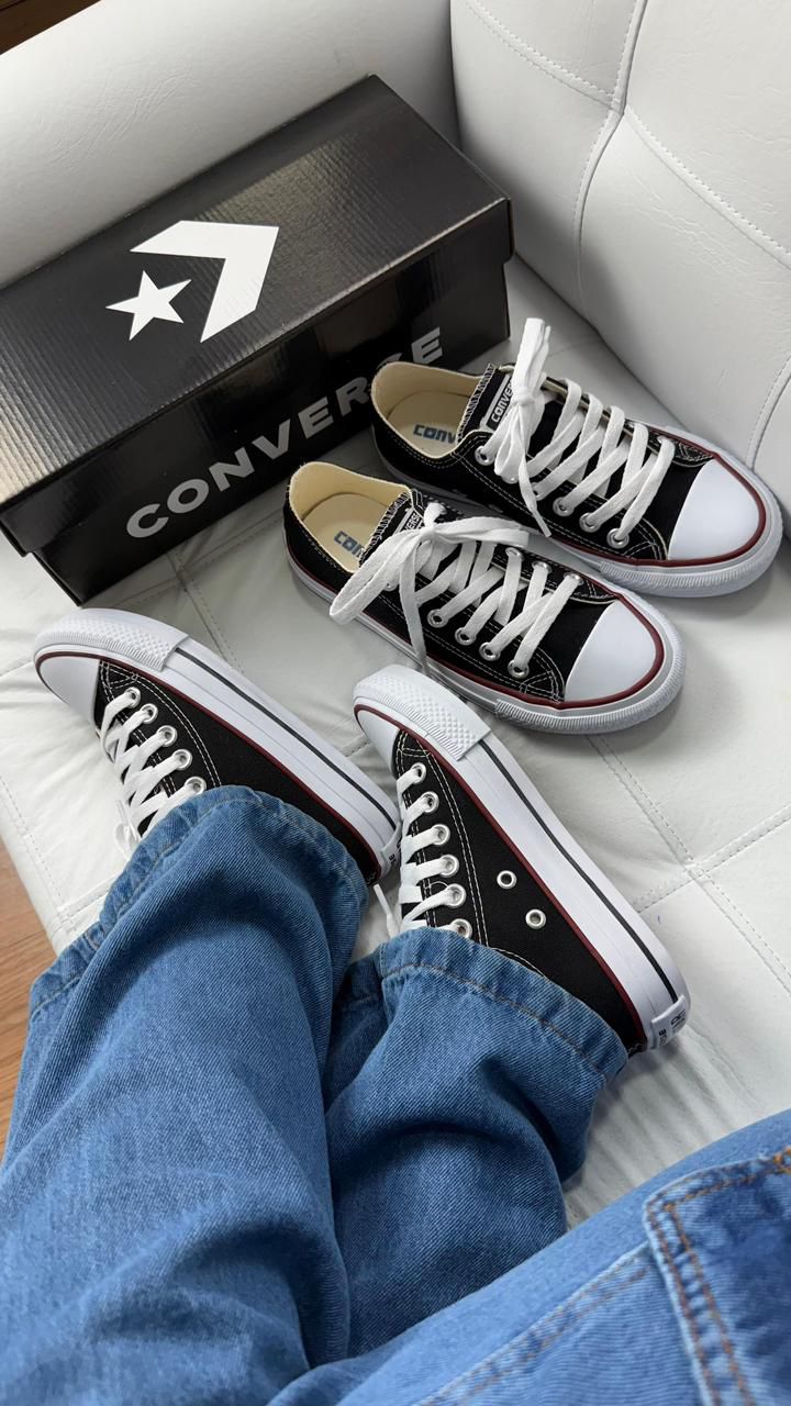 Tênis All Star Preto Lona – Baixo | Prime