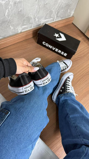 Tênis All Star Preto Lona – Baixo | Prime