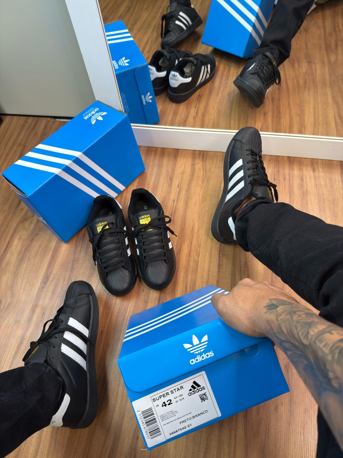 Tênis Adidas Superstar “Cabeção” Preto