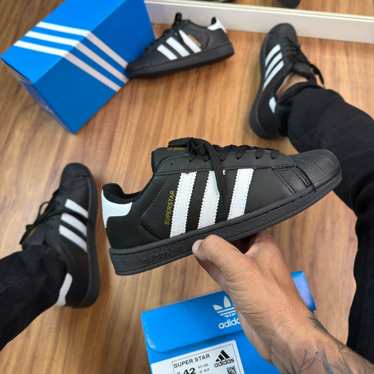 Tênis Adidas Superstar “Cabeção” Preto