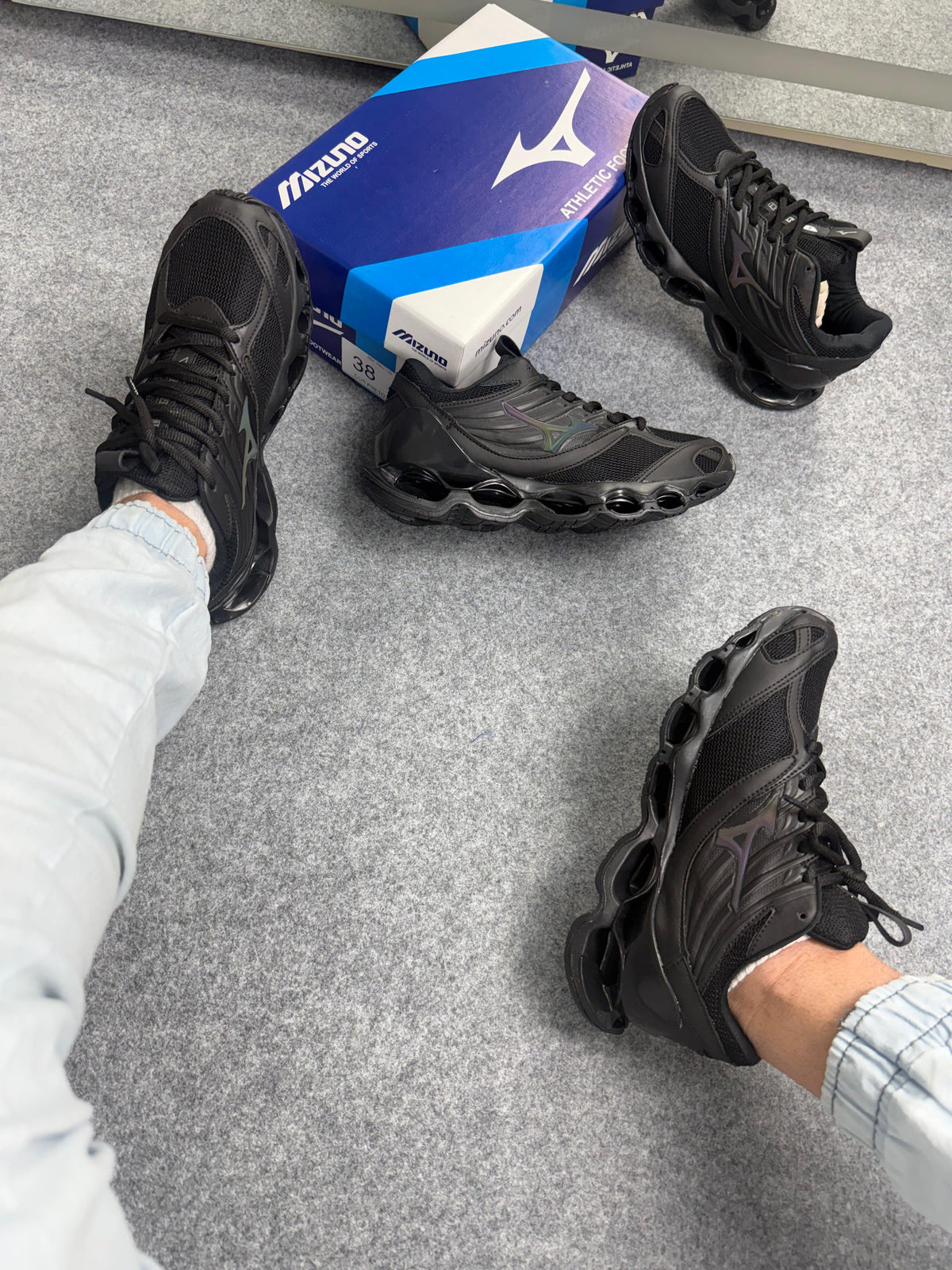 MIZUNO PRO 13 S - PRETO REFLETIVO